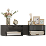 HOMCOM Floating Bedside Tables Set Of 2