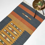 Lundi Kilim  Cotton & Jute Rug | 180cm x 90cm | Orange