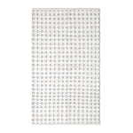 White Geometric Black Diamond Chindi Rug | 150cm x 240cm | White
