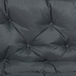 2 Seater Garden Bench Cushion Outdoor Seat Pad With Ties | Dove Gray