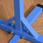 Adjustable Kids Gymnastics Bar Horizontal Training Steel Frame Wood | Blue