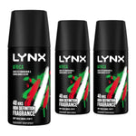 Body Spray Africa 48h High Definition Fragrance Deodorant For Men 35ml, 3pk