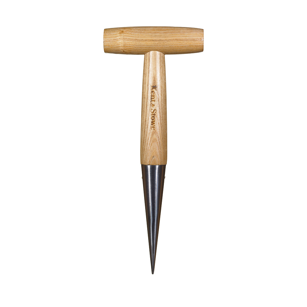 Stainless Steel Dibber, Ash Wood T-handle, 28 Cm | 28cm