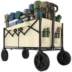 95l Foldable Festival Trolley On Wheels | Khaki