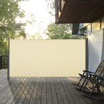Retractable Sun Side Awning Screen | Small | Cream