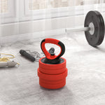 4-in-1 Weight Dumbbells Set Barbell | 20kg | Red