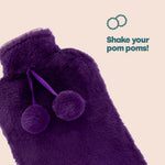 Plush Hot Water Bottle | One Size | Purple