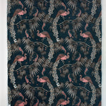 Snuggle Warm Fleece 140x180cm Throw Peacocks Blue