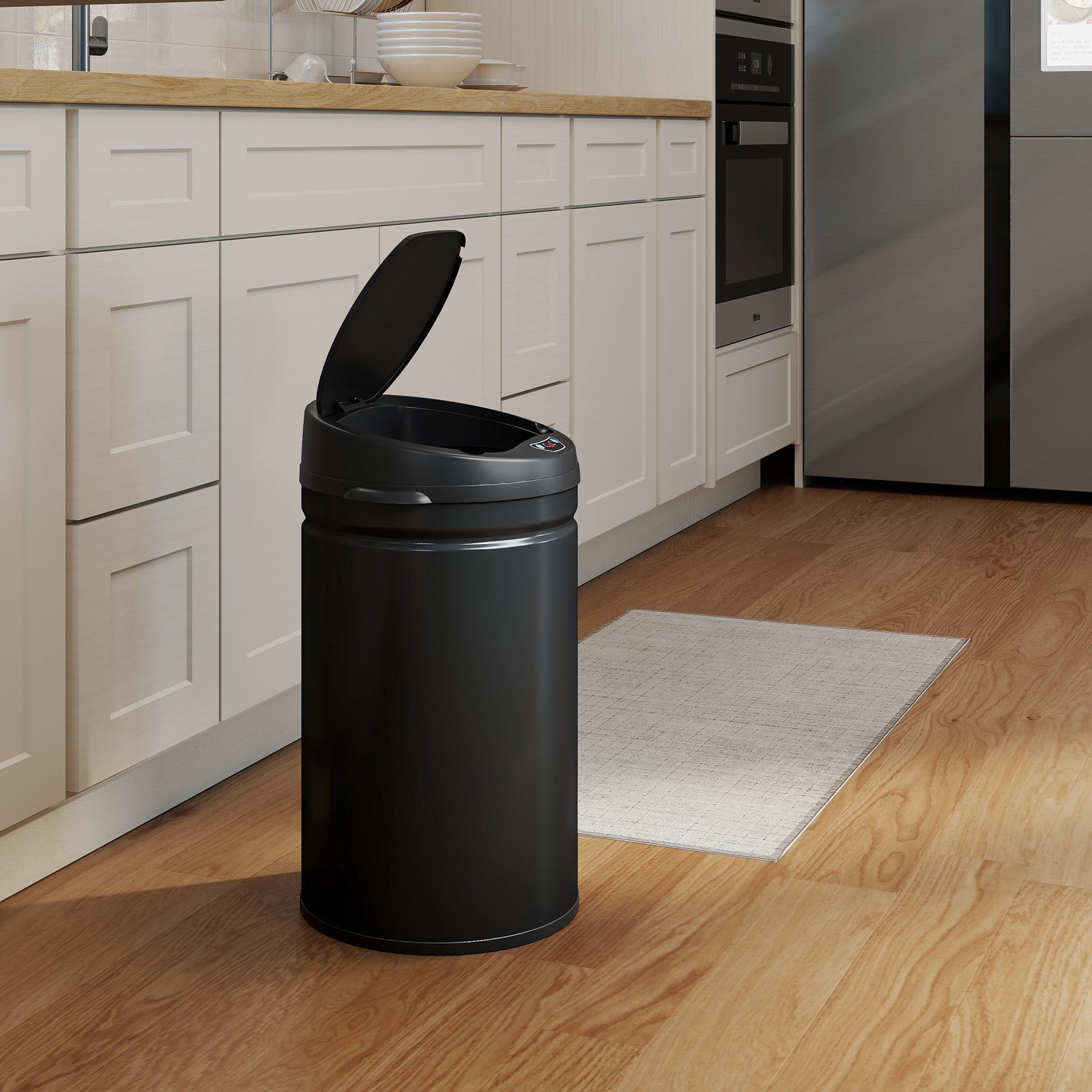 HOMCOM 30l Sensor Bin With Soft-close Lid, Automatic Touchless Kitchen Bin