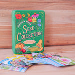 Seed Tin + 10 Flower Seed Packets
