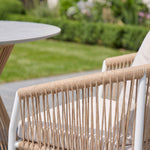 Bellvine 4-seat Patio Dining Set | Natural & White
