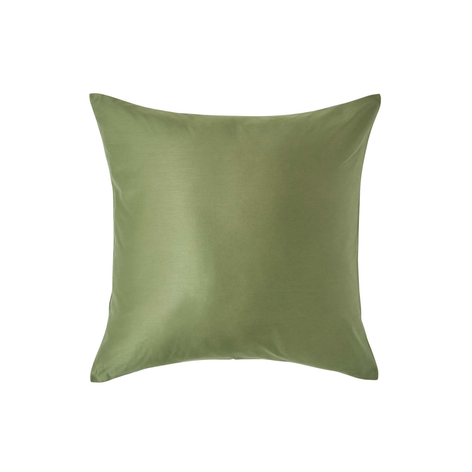 Organic Cotton European Size Pillowcase 400 Tc | 40cm x 40cm | Moss Green