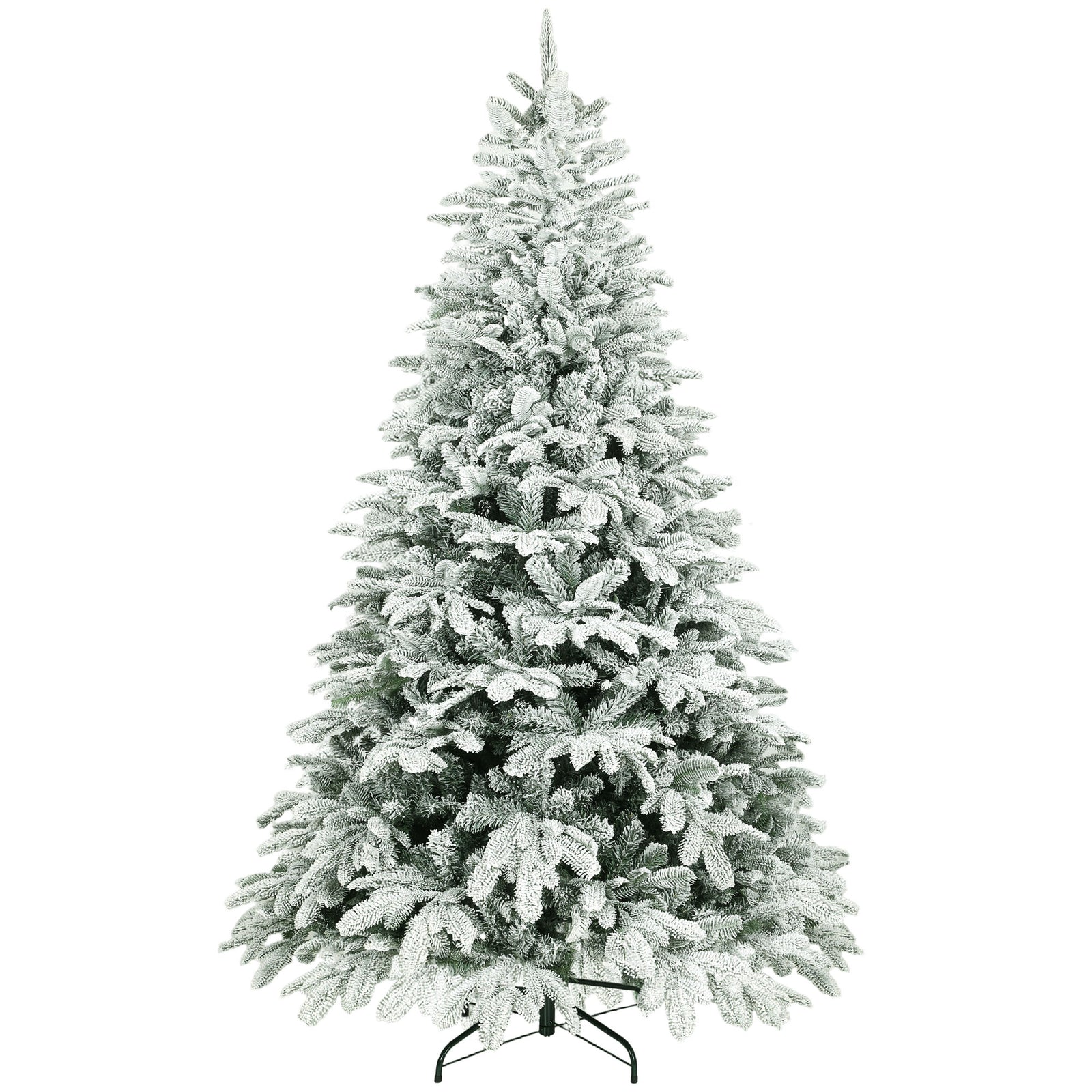 Artificial Christmas Tree, Hinged Xmas Tree | 7ft | Green
