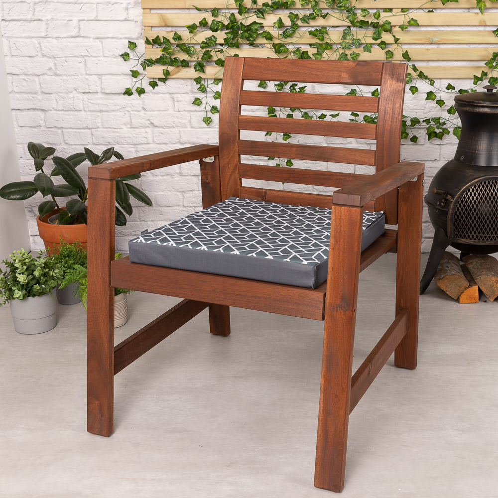 Geometric Seat Cushion Set Of 4, Indoor Outdoor
