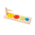 Wooden Flower Sorter Stacking Toy