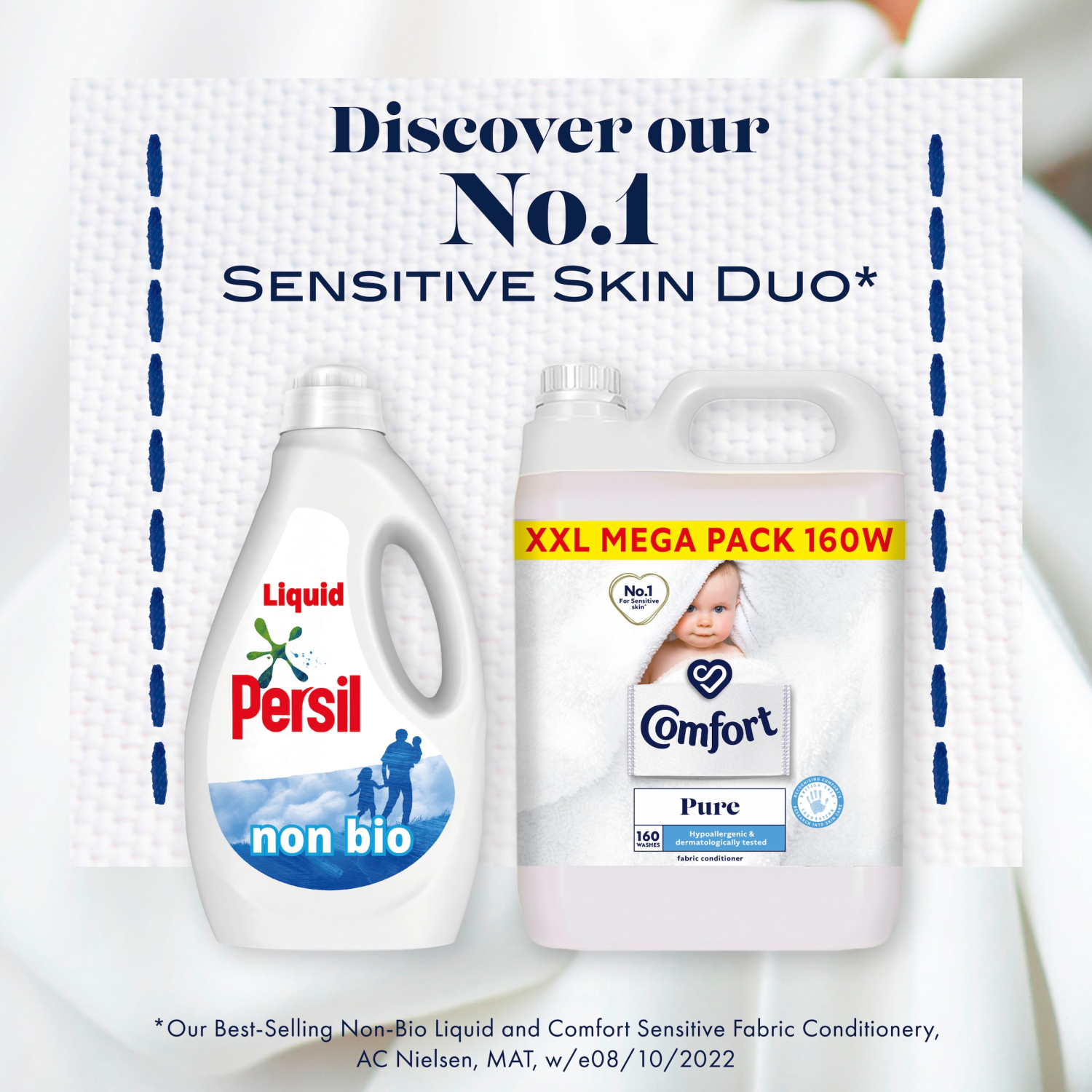 Fabric Conditioner Pure Xxl Mega Pack 160 Washes, 2 Pack