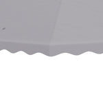3m X 3m Gazebo Canopy Replacement Cover, 2-tier Gazebo Roof | Light Slate Gray