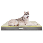 Grey Small To Xxl Dog Beds Orthopaedic Extra Large Flat Crate Pet Mattress, Removable Washable Cover | 112cm | Grey