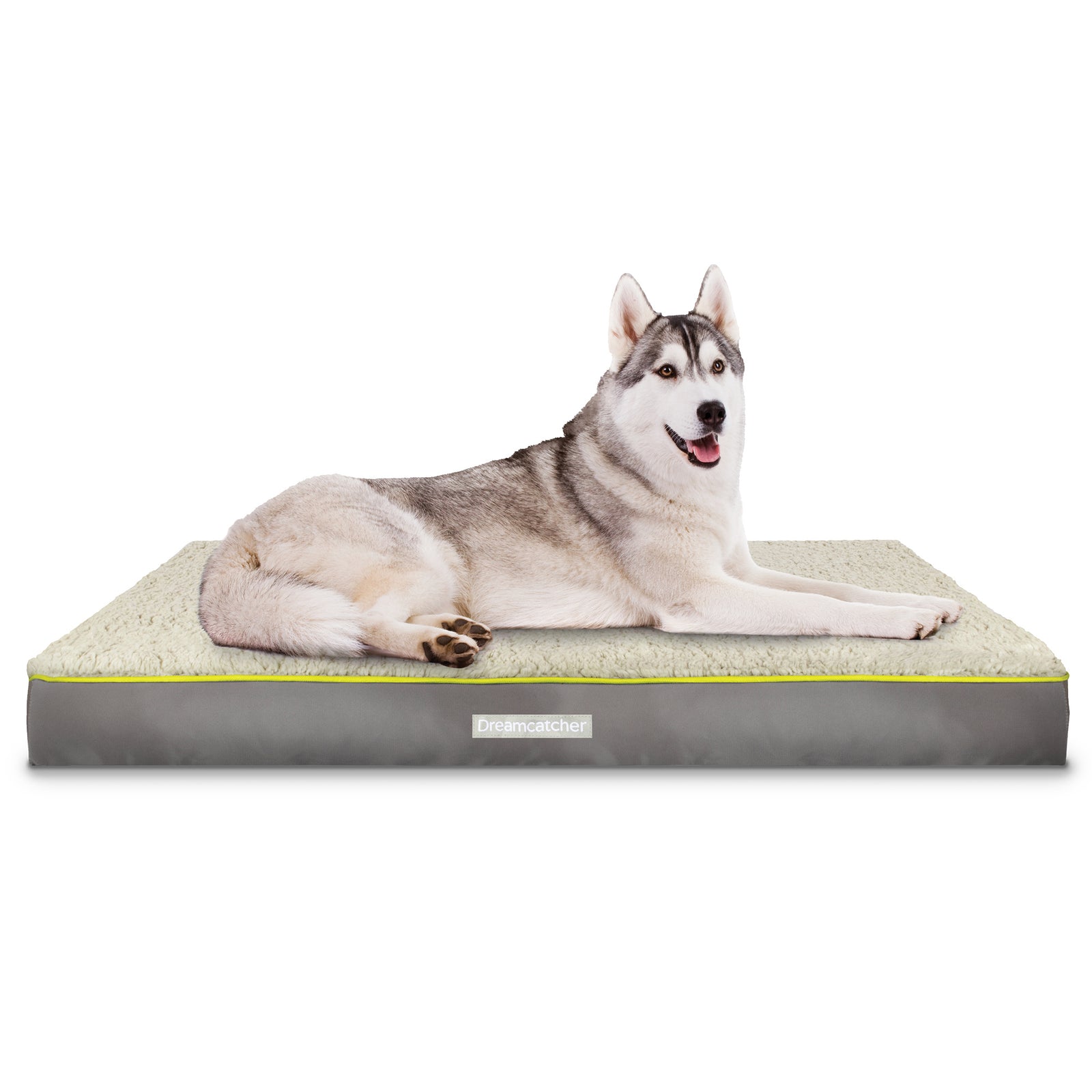 Grey Small To Xxl Dog Beds Orthopaedic Extra Large Flat Crate Pet Mattress, Removable Washable Cover | 112cm | Grey