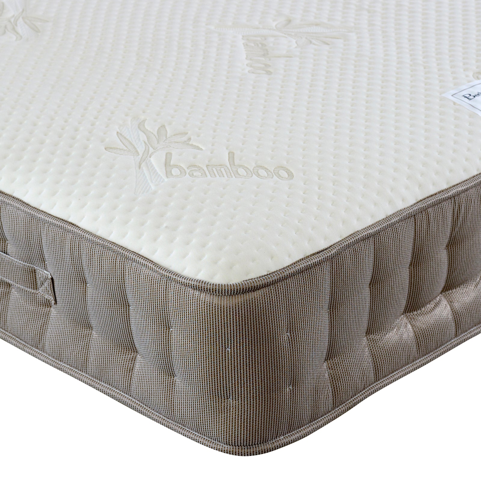Bamboo Vitality 2000 Pocket Sprung Memory Foam Mattress | Single | Brown