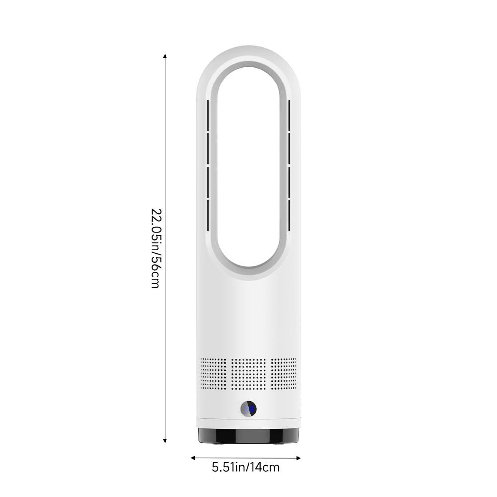 Freestanding Adjustable Bladeless Fan With Remote Control