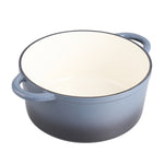 Enameled Cast Iron Dutch Oven With Lid, Heavy-duty Round Casserole Pot, Oven Safe Up To 500°f | 6L | Grey