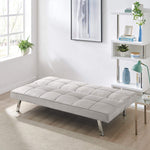 Click Clack Linen Blend Sofa Bed - 3 Seater | Cream