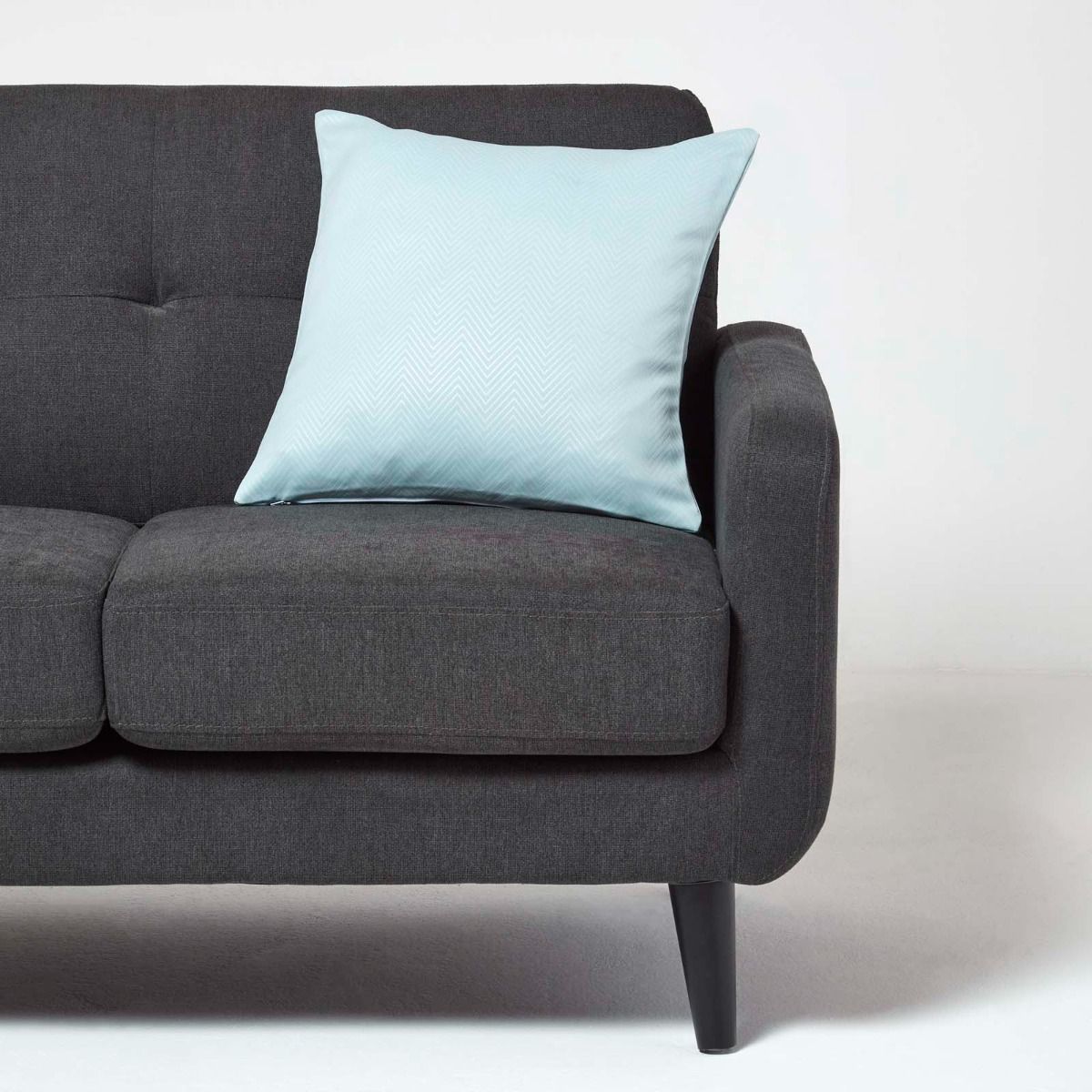 Herringbone Chevron Cushion Cover | 45cm x 45cm | Pastel Blue
