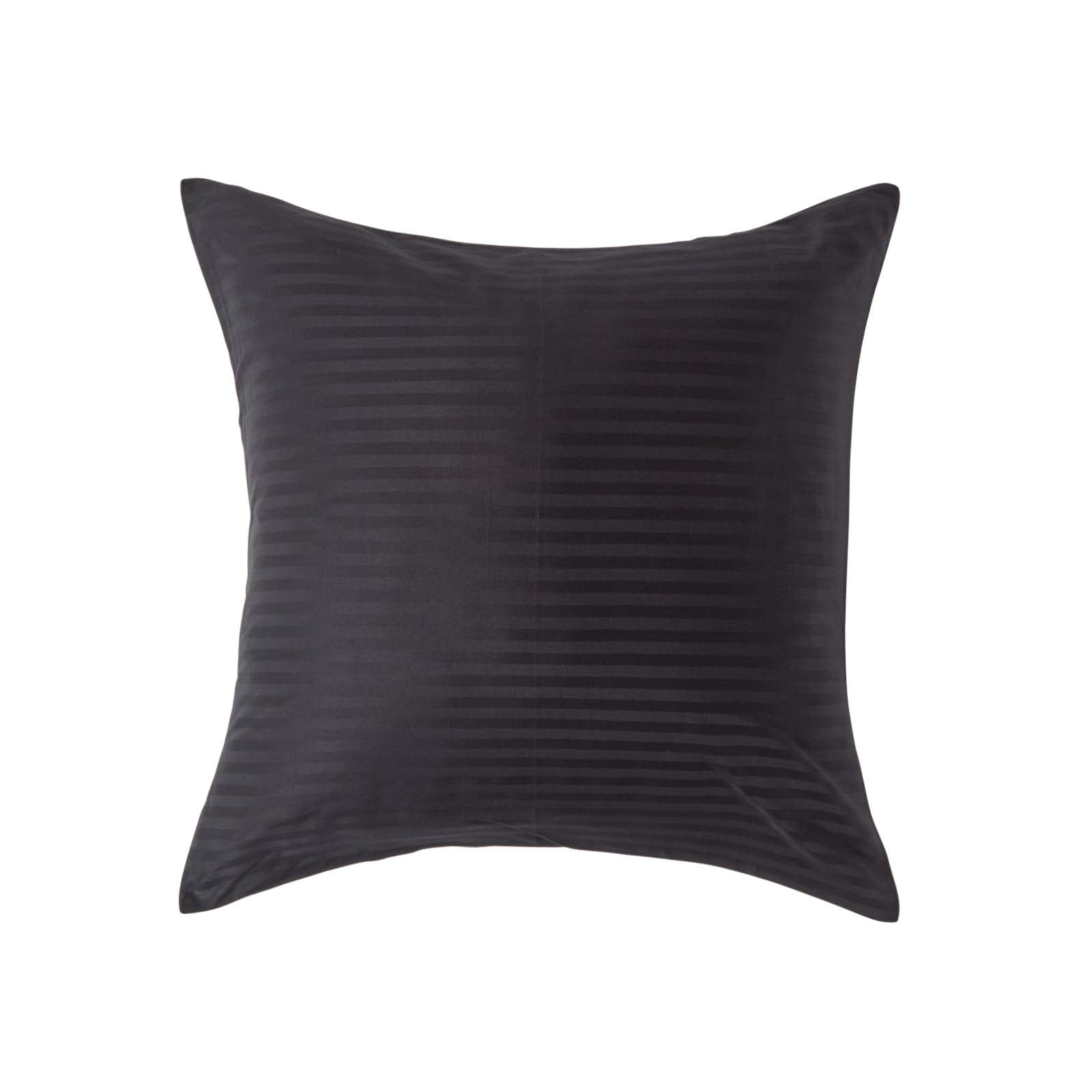 European Size Egyptian Cotton Pillowcase 330 Tc | 60cm x 60cm | Black
