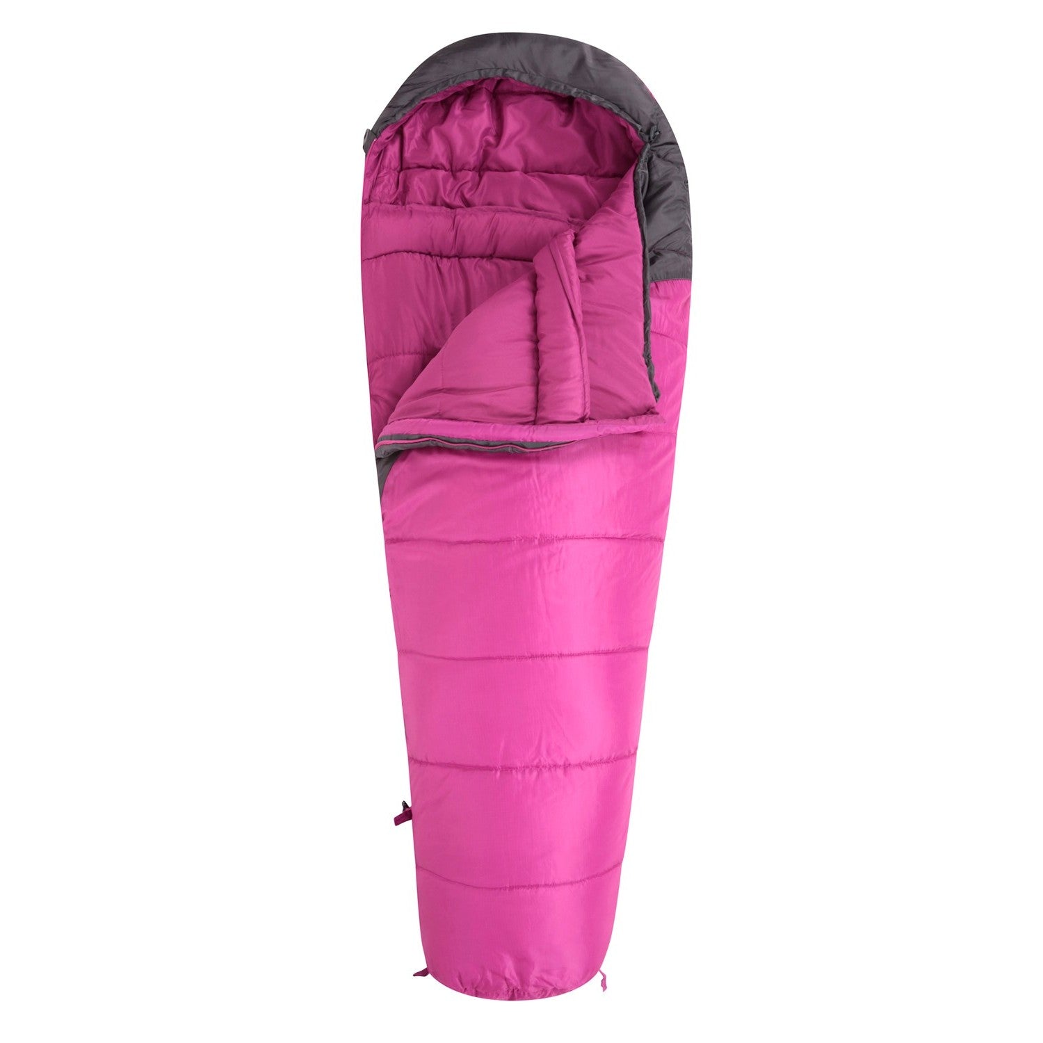 Summit 250 Left Zip Mummy Sleeping Bag | 200cm | Pink