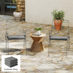 Seat Cushions With Machine Washable Cover | Dark Grey