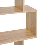 6-tier Wooden Modern S-shaped Shelf Storage Unit Home Office | One Size | Natura