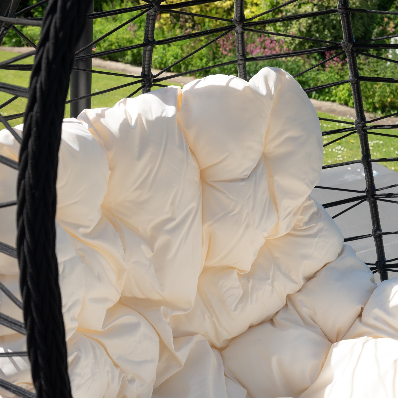 Hebden Garden Hanging Egg Chair | White