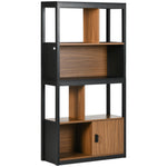 4 Tier Bookshelf Freestanding Bookcase With Storage