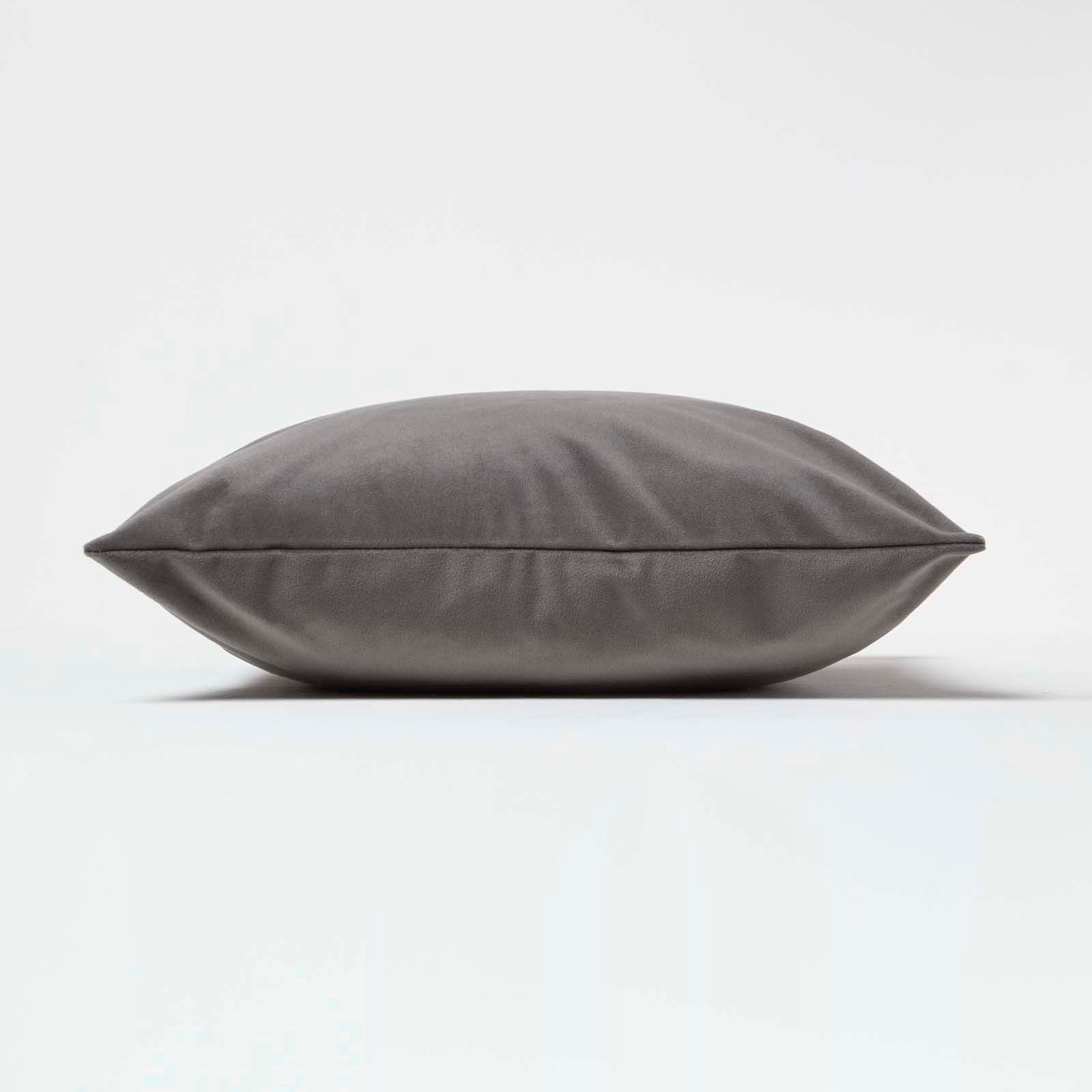 Velvet Cushion With Microfibre Insert | 45cm x 45cm | Grey