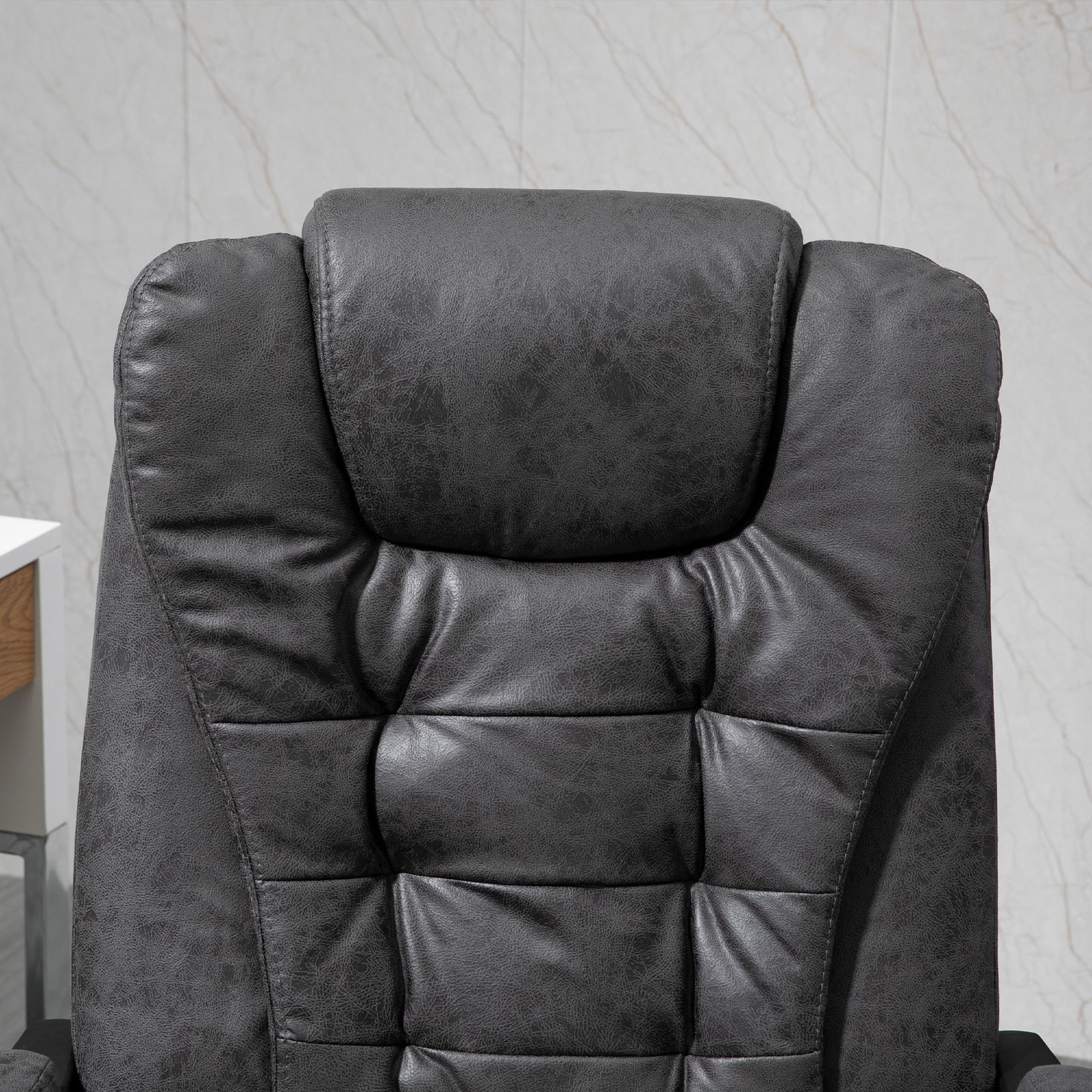 Heated Massage Office Chair 6 Vibration | Dark Gray