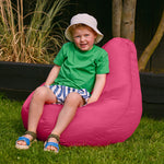 Kids High Back Bean Bag Chair | Pink