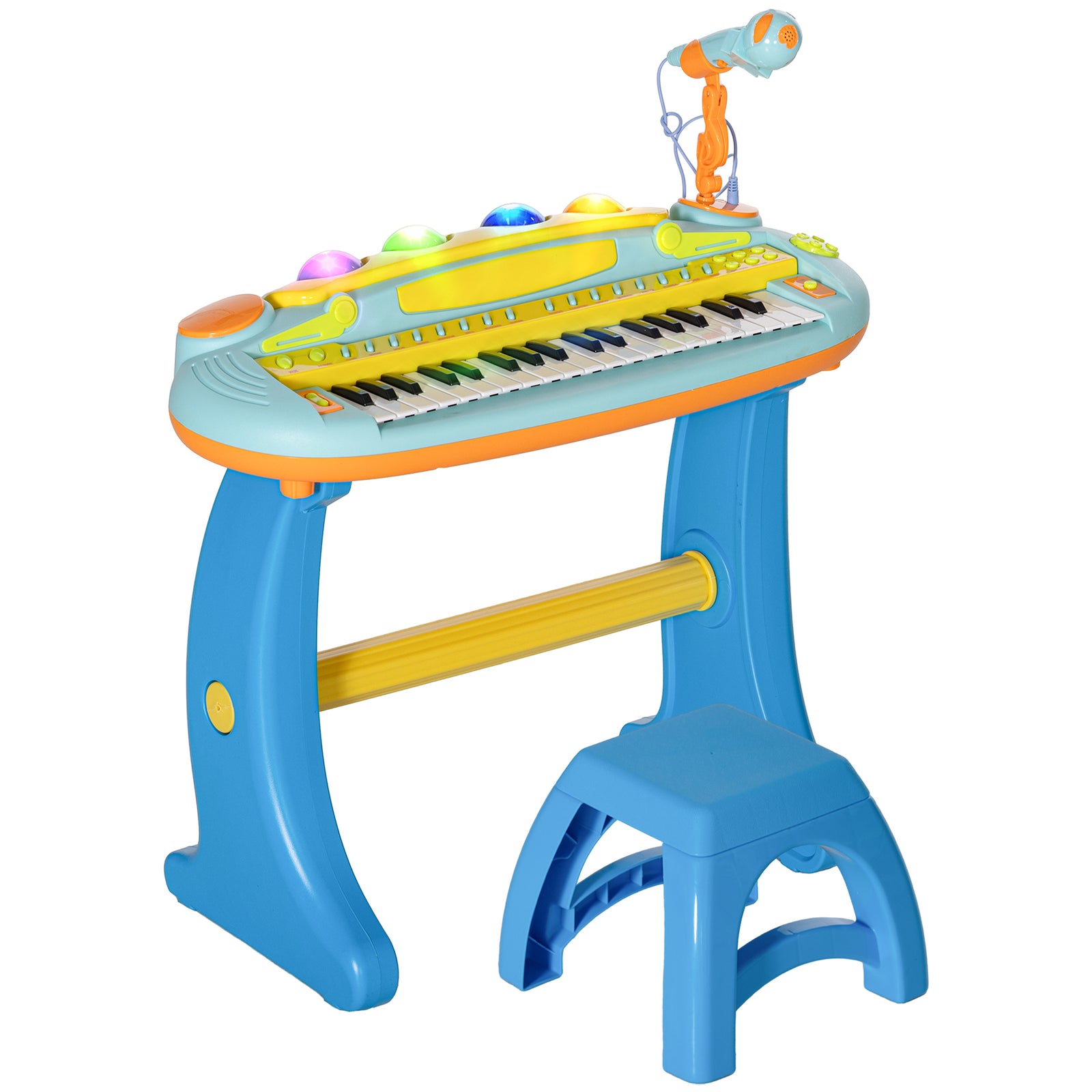 AIYAPLAY Aiyaplay 37 Keys Kids Piano W/ Microphone, Stool, Record & Replay Function