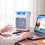 4-in-1 Mini Air Cooler, Portable Air Conditioner For Bedroom | White