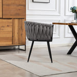 Aneta Fabric Accent Chairs - Set Of 2 | Grey