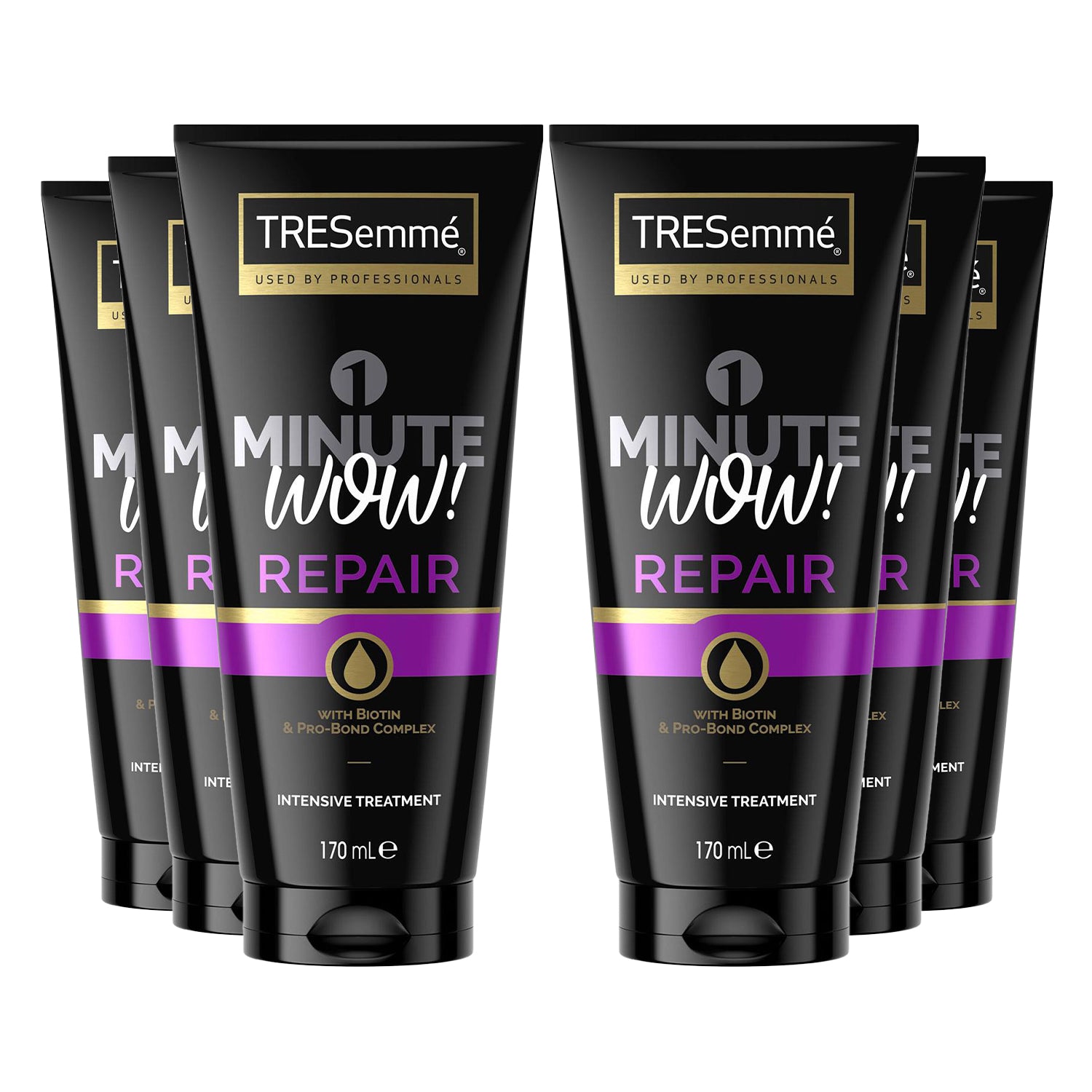 1 Minute Wow Repair Intensive Hair Treatment With Biotin, 6x Of 170 Ml