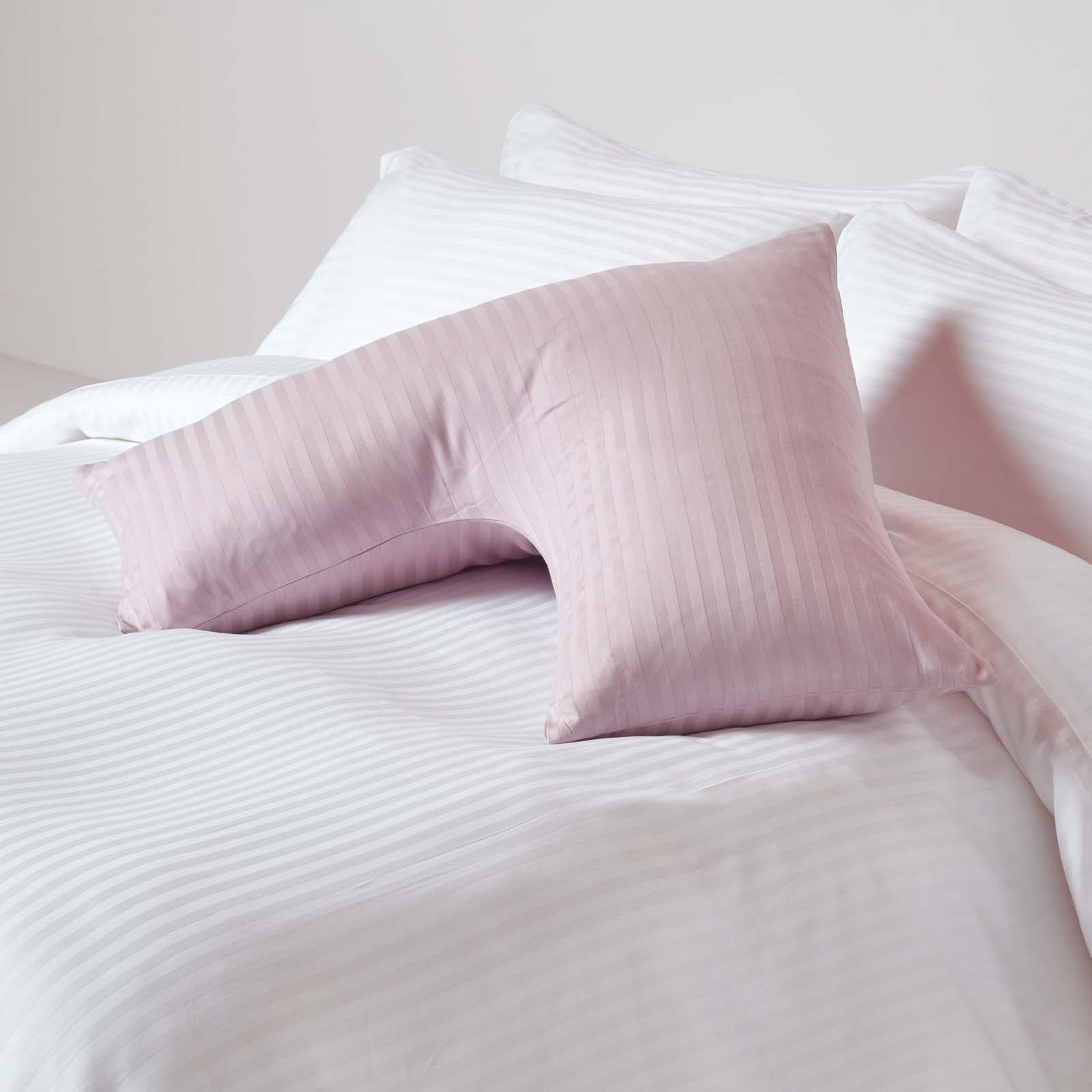 Egyptian Cotton Super Soft V Shaped Pillowcase 330 Tc | V Shape | Dusky Pink
