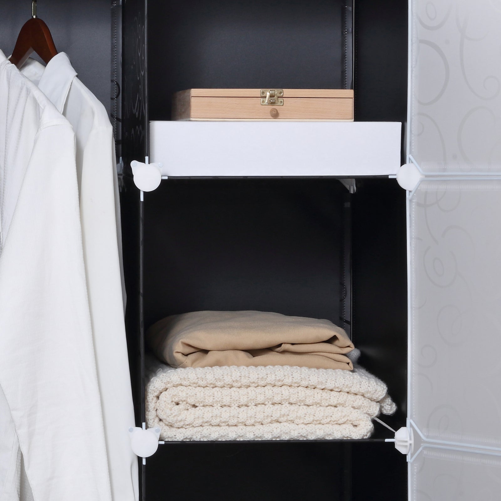 Cube Diy Wardrobe Portable Interlocking Plastic Modular