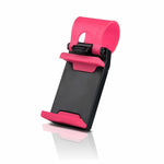 Car Steering Wheel Mobile Phone Holder For All Mobiles | Pink
