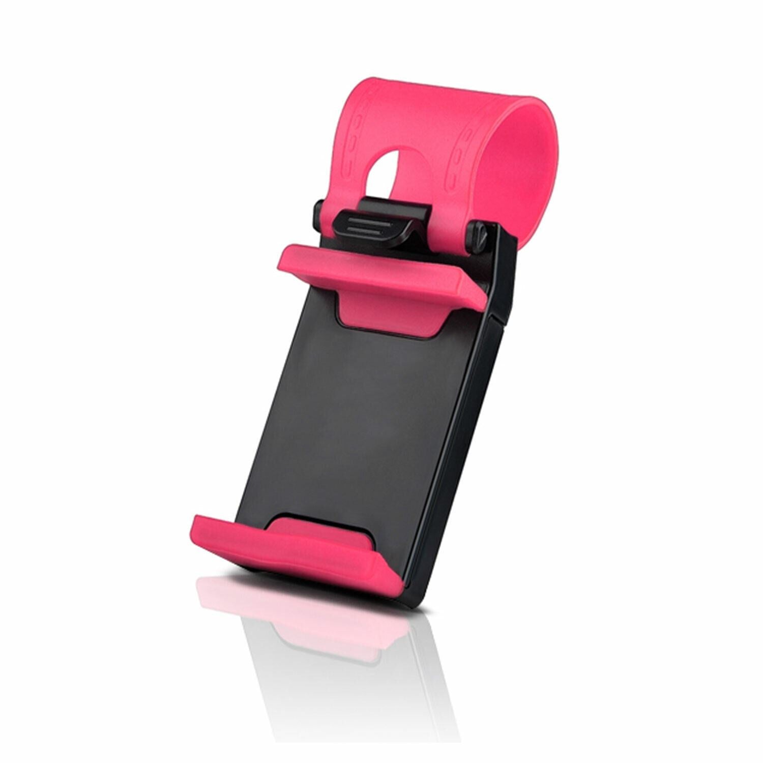 Car Steering Wheel Mobile Phone Holder For All Mobiles | Pink