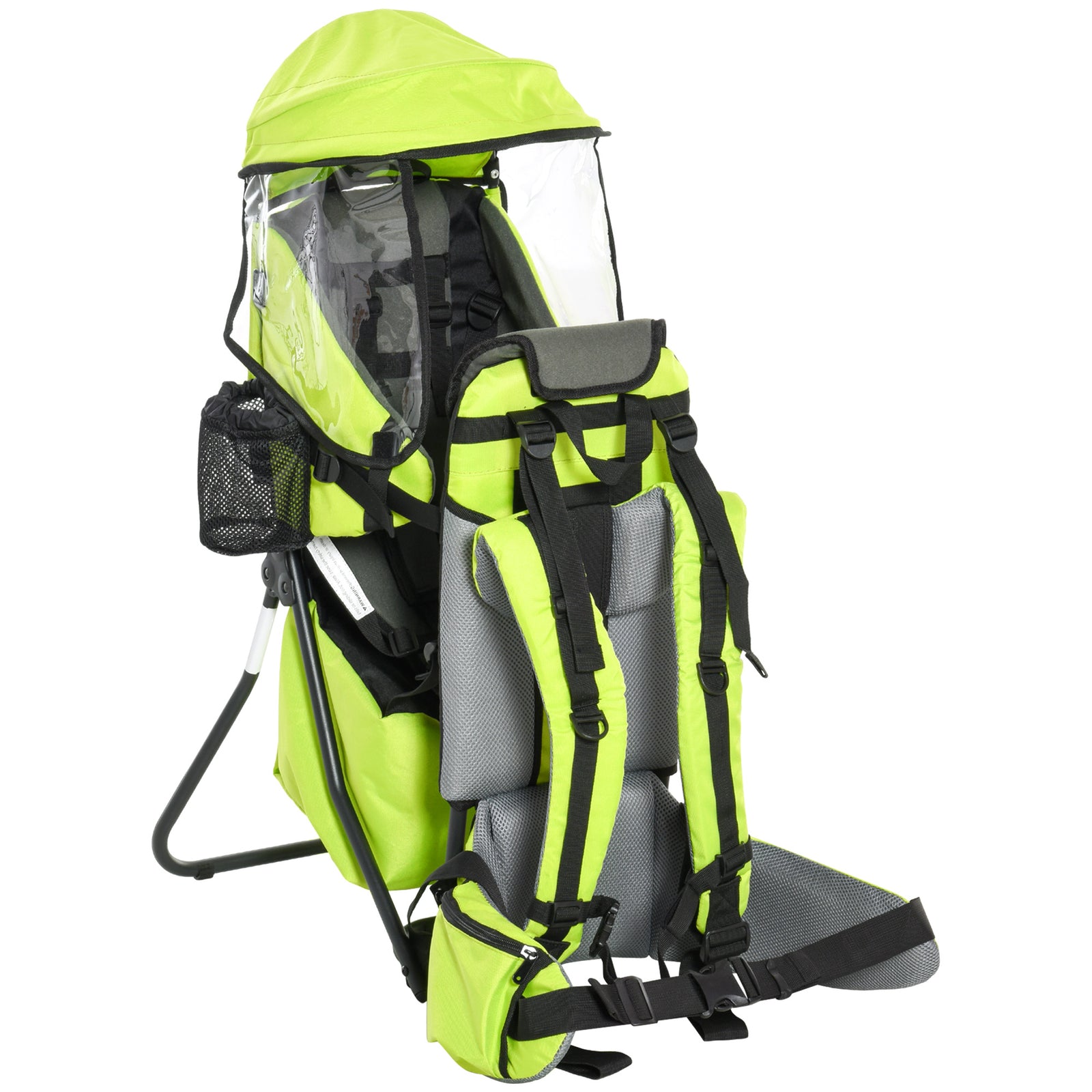 Baby Hiking Backpack Carrier W/ Detachable Rain Cover For Toddlers | Green