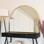 Akiko - Gold Metal Arched Mirror | 95cm x 120cm