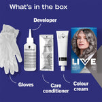 Live Metallic Shine Booster Permanent Hair Dye U72 Dusty Silver