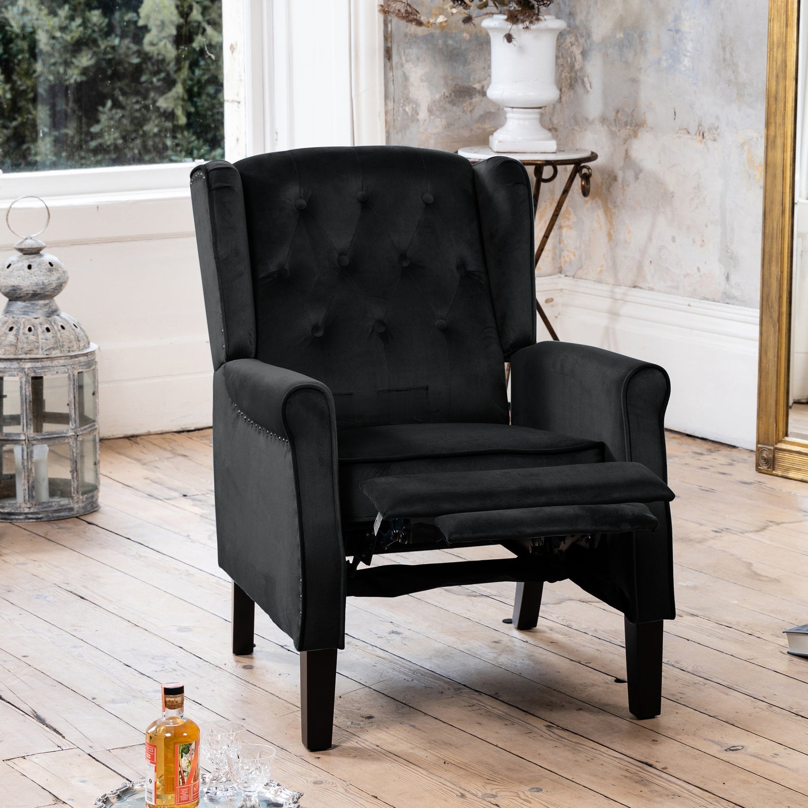 Annapoli Recliner Armchair | Black