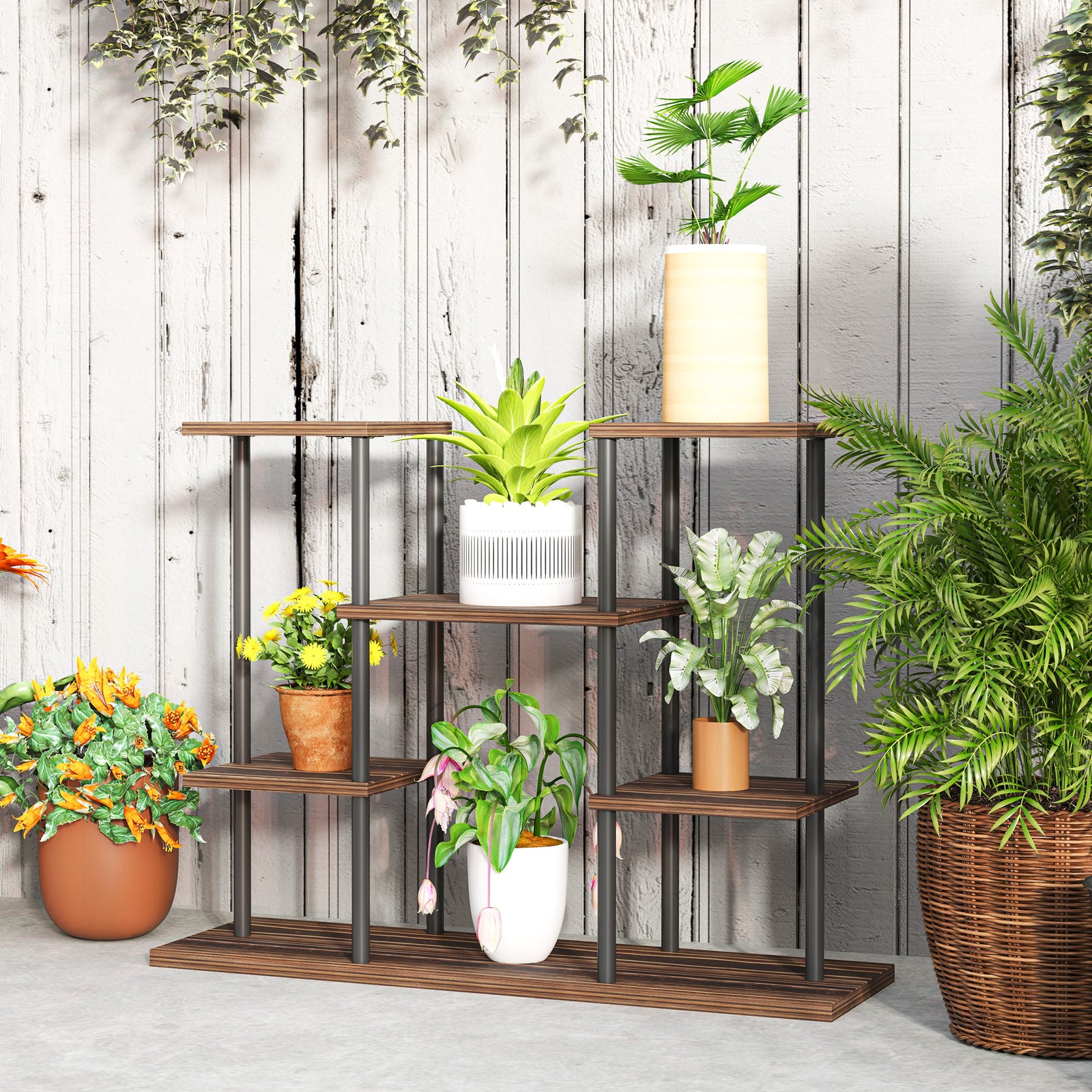 4 Tiered Indoor Plant Stand Display Rack